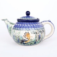 Dzbanek czajnik imbryk 1,2l Dudek ptaki Ceramika Bolesławiec gatunek 1