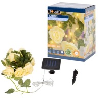 GIRLANDA SOLARNA SZTUCZNE KWIATY 20N LED ŁAŃCUCH OGRODOWY