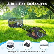 Przenośny Tunel i Namiot dla Zwierząt Domowych 3 W 1