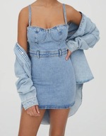 SUKIENKA MINI JEANS DENIM rozmiar M