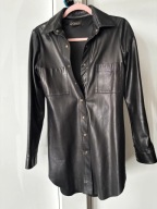 Koszula damska XS ze skóry naturalnej na podszewce jedwabnej kołnierzyk