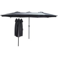 PARASOL OGRODOWY XXL 460x270cm DUŻY SKŁADANY KORBA na TARAS OGRÓD