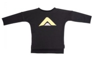 Longsleeve, bluza czarna, handmade, rozmiar 104 cm maybe4baby