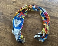 Kolorowy szal apaszka serce 100% bawełny