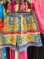 Spodenki kolorowe kwiaty cienkie r. Uni, Italy !!!