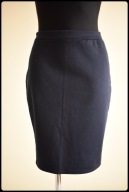 Granatowa spódnica ołówkowa na gumce rozmiar 38 M