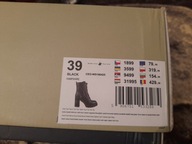 Botki damskie na obcasie słupek rozm.39 Beverly Hills