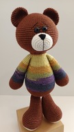 Miś szydełko maskotka pluszak zabawka handmade amigurumi ręcznie robiony