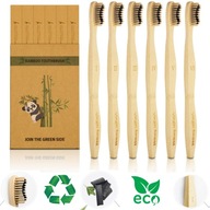 Bambusowe Szczoteczki do Zębów 6 Szt. z Miękkim Włosiem - RATUJMY ZIEMIĘ