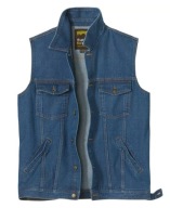 Lekka miękka męska kamizelka jeansowa bezrękawnik ATLAS FOR MEN P8103 XL