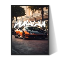 Lamborghini Huracan Plakat/Obraz w Ramce 40x30cm Prezent dla faceta