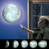 Lampa nocna księżyc kinkiet różne tryby świecenia do sypialni do salonu