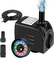 Mini pompa wodna 8W 600l/h 12 diod LED do akwarium stawu fontanny