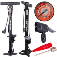 POMPKA ROWEROWA SAMOCHODOWA Z MANOMETREM RĘCZNA PODŁOGOWA DO ROWERU PIŁKI