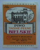 STARA ETYKIETA PIWO BIELSKIE BROWAR BIELSKO-BIAŁA ROZLEWNIA PSS RUDA ŚLĄSKA