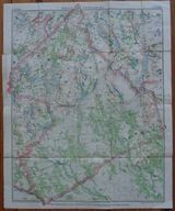 SZCZYTNO I OKOLICA ; KREIS ORTELSBURG; EULITZ KREISKARTEN; LESZNO,1914