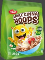 Płatki Śniadaniowe APPLE CINNA HOOPS z Jabłkiem i Cynamonem 250 g