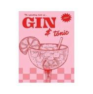 Plakat „Gin & Tonic” – Retro Plakat Koktajlowy