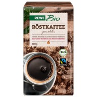 Kawa mielona z Niemiec - Röstkaffee gemahlen – Rewe Bio – 500 g + herbata