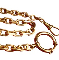 DEWIZKA do zegarka kieszonkowego LITE ZŁOTO 14K / 585 MASYWNA Vintage 30gr