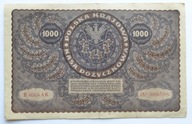 1000 marek polskich 1919 III SERJA AK stan III