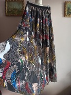 długa kolorowa włoska SPÓDNICA plisowana 36/38/40