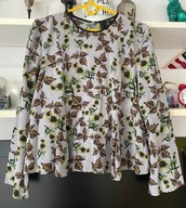 BLUZKA TOPSHOP LETNIA JEDWAB KWIATY silk