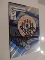 Karta panini autograf Zagłębie Lubin sezon 15/16 Herby Stokowiec Trener