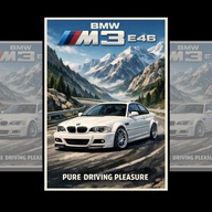 Plakat Motoryzacyjny BMW M3 E46