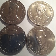 20 zł Marceli Nowotko 1976 OKOŁO mennicze, 4 monety, bzm i zzm, typA i B.