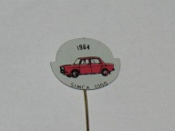 SIMCA 1000 auto 1964 odznaka z PRL
