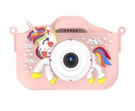 Aparat Cyfrowy Fotograficzny Zabawkowy 40MPX Jednorożec KAMERA + KARTA 64GB