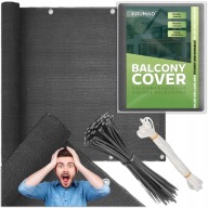 OSŁONA NA BALKON BALKONOWA TARAS SIATKA PRZECIWSŁONECZNA 95% 180g 0,8x5 m
