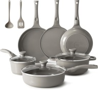 11-częściowy zestaw garnków ceramicznych Redchef (szary)