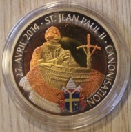 JAN PAWEŁ II 27 KWIETNIA 2014 KANONIZACJA - 100 FRANKÓW 2014 KAMERUN KOLOR