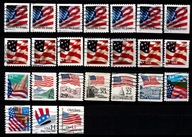 USA . Znaczki pocztowe ( Flaga USA )