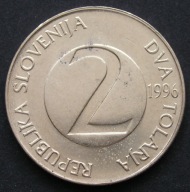Słowenia 2 tolary 1996 - jaskółka - stan 1/2