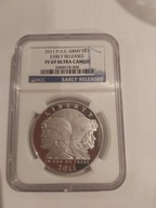 srebrna moneta 1 dolar 2011 ngc