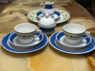 FILIŻANKI TETE A TETE TCM GERMANY ZESTAW ŚNIADANIOWY DLA DWOJGA