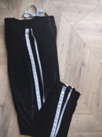 Spodnie damskie 50 aksamit luźne 4XL elastyczne lampas pas112