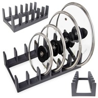 Stojak na pokrywki i talerze – organizer do szafki i szuflady 6 szt.