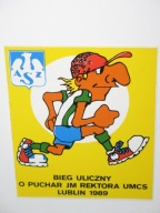 AZS BIEG ULICZNY o puchar Rektora UMCS LUBLIN 1989 naklejka