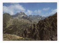 Pocztówka Słowacja Wysokie Tatry widok z Ostrvy na Popradzki Grzebień