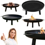 PALENISKO OGRODOWE DUŻE 80 CM DO OGNISKA GRILLA TRÓJNÓG NA GRILL STALOWE