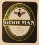 ETYKIETA - GOOLMAN - PIWO JASNE PASTERYZOWANE