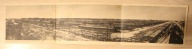 OŚWIĘCIM - AUSCHWITZ. BRZEZINKA. Panorama miasta baraków w Brzezince, 1952