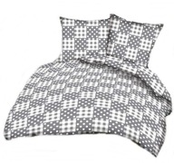 Pościel kora lux 160x200 + 2x70x80 guzik K 304 domino