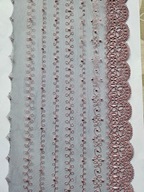 Haft stabilny na tiulu różowy szerokość 15cm