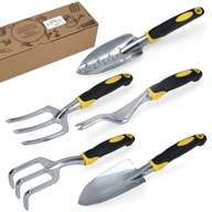 Zestaw Narzędzi Ogrodowych Łopatka Grabki Widły Chwytak 5 elementów