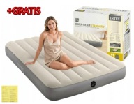 Materac dmuchany 2-osobowy 137x191x25 Welur Wygodny i Solidny +GRATIS